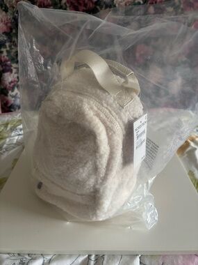 Nordstrom Ivory Faux Shearling Mini Backpack